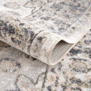 Rudo Beige Washable 7ft Runner Rug