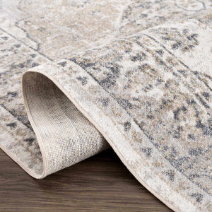 Rudo Beige Washable 7ft Runner Rug