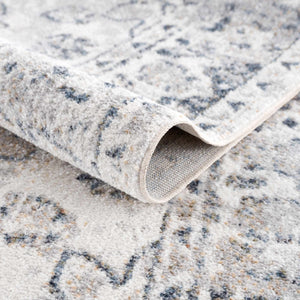 Rudo Cream Washable 7ft Runner Rug