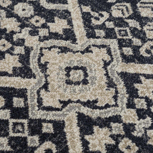Cabacungan Cream & Gray Washable 7ft Runner Rug