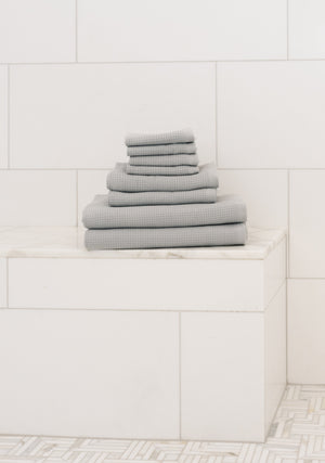 Waffle Bath Towel Set