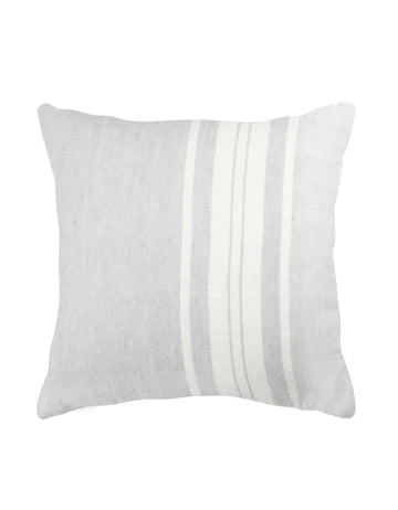 Light Grey Bold Stripes So Soft Linen Pillow