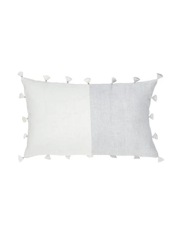 Grey Tassels So Soft Linen Pillow