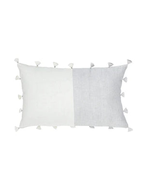 Grey Tassels So Soft Linen Pillow