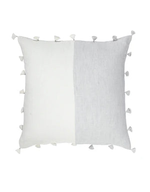 Grey Tassels So Soft Linen Pillow