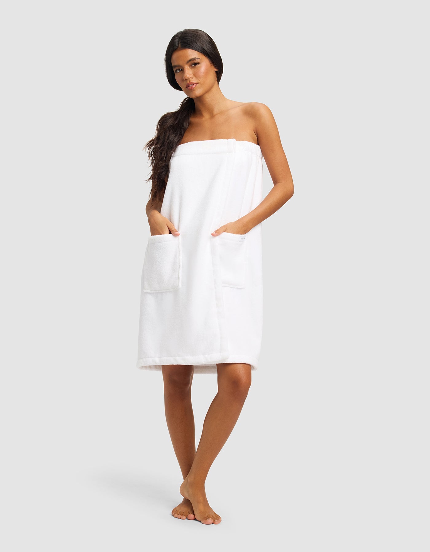 Luxe Bath Wrap - White / XS/S