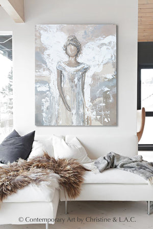 "Angel of Healing" Angel Painting Giclee Canvas Print