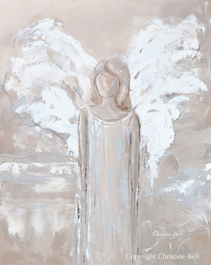 "Let Me Guide You" GICLEE PRINT ANGEL PAINTING