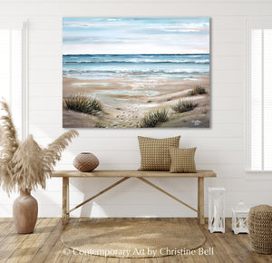 "Come Wander Down the Beach Path" Giclee Print