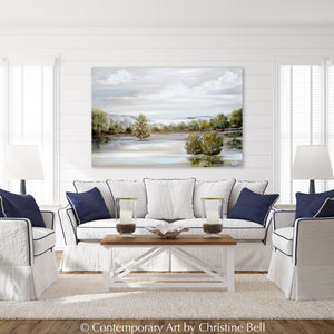 "Sierra Mist" GICLÉE PRINT, Forest Landscape Oil Painting,Trees