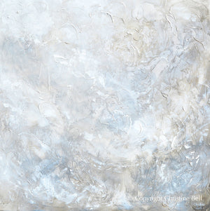 "Silhouette" GICLEE PRINT Coastal Abstract Painting, Neutral, Grey, White, Taupe, Cream, Stone