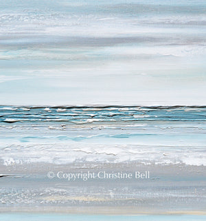 "A Breath of Fresh Air" Giclée Print Coastal Abstract Painting