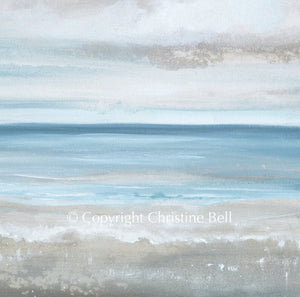 "Sea Salt" GICLÉE PRINT, Coastal Abstract Seascape Painting