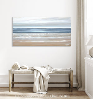 "Morning Tide II" GICLÉE PRINT, Modern Coastal Abstract Ocean Seascape Painting