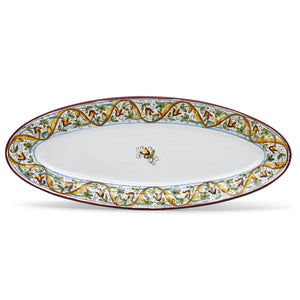 DERUTA PRIMAVERA: Fish/Hors d'Oeuvres Oval Narrow Platter