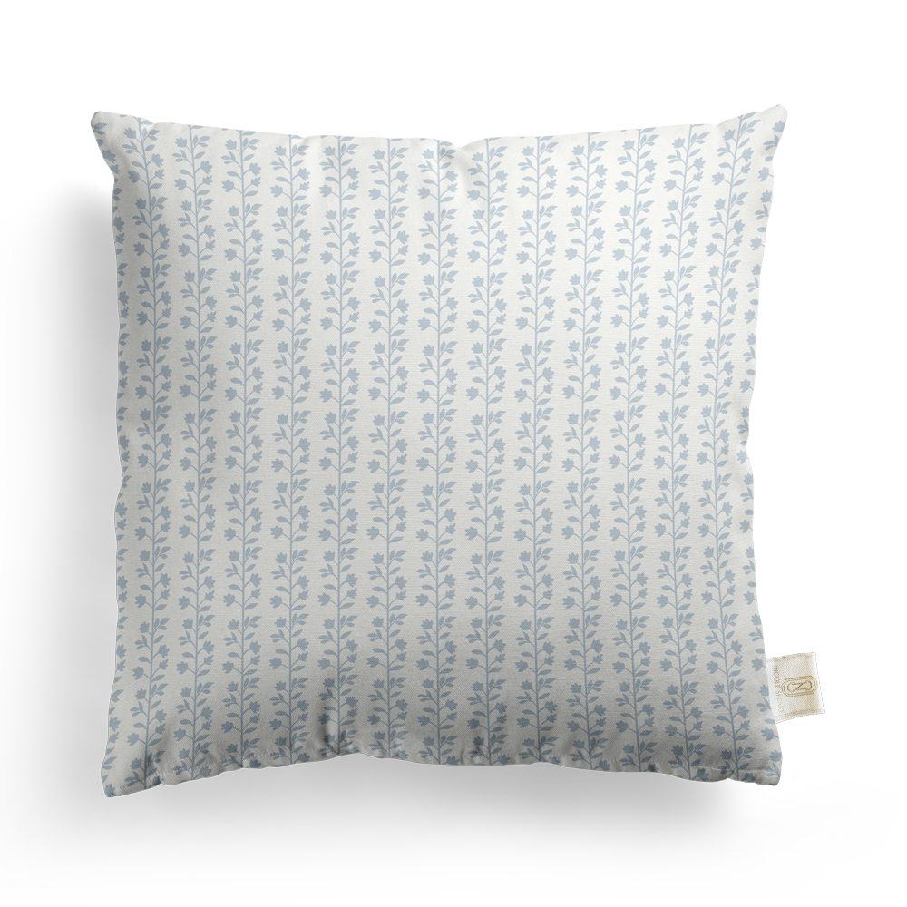 Petite Garden Pillow Cover | Featuring Cottage Blue Colorway