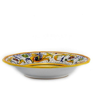 RAFFAELLESCO DELUXE: Pasta/Soup Scalloped Rimmed Bowl Plate