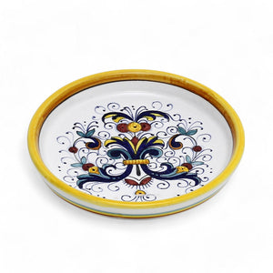 RICCO DERUTA DELUXE: Deruta Wine Coaster/Dipping Bowl
