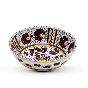 ORVIETO RED ROOSTER: Salad Bowl (Medium 10" Diam.)