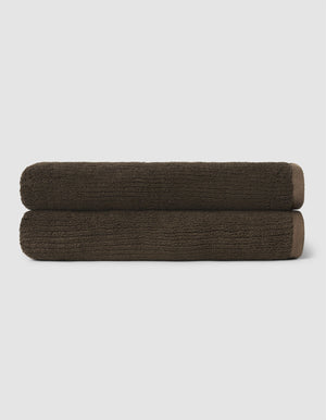 Ribbed Terry Bath Towel Set