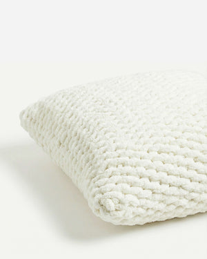 Snug Chunky Knit Throw Pillow