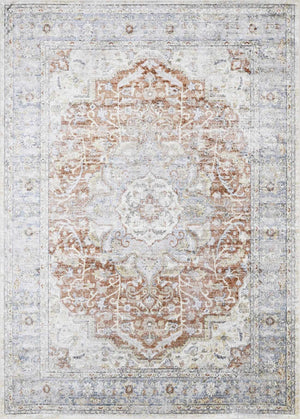 Emke Cream Washable 7ft Runner Rug