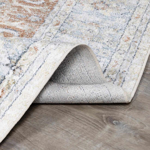 Emke Cream Washable 7ft Runner Rug