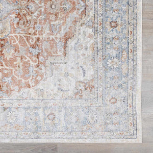 Emke Cream Washable 7ft Runner Rug