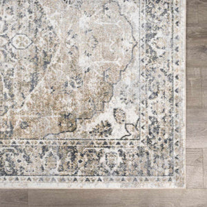 Rudo Beige Washable 7ft Runner Rug