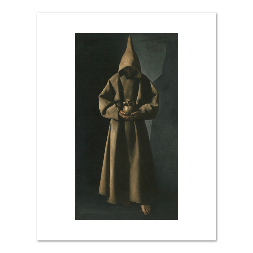 Saint Francis of Assisi in His Tomb by Francisco de Zurbarán