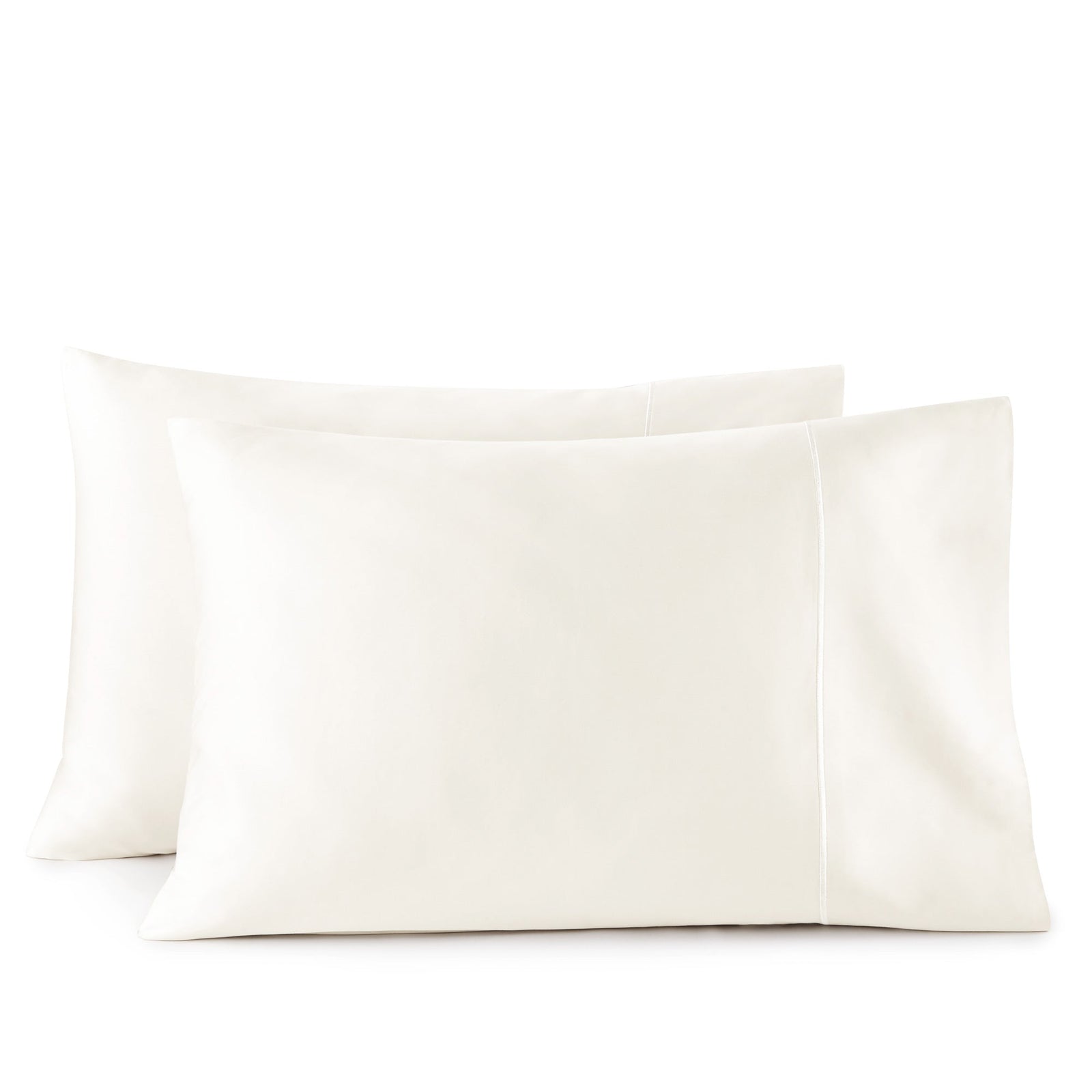 500 TC Sateen Pillowcase Set - Natural / Standard