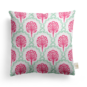 Scallop Floral Pillow Cover | Featuring Preppy Colorway