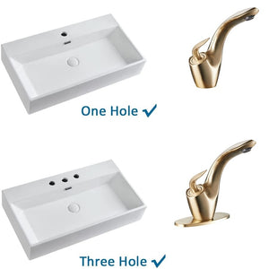 Leaf Silhouette Bathroom Sink Faucet: Modern Single-Handle Design with Essential Accessories & Deck Plate