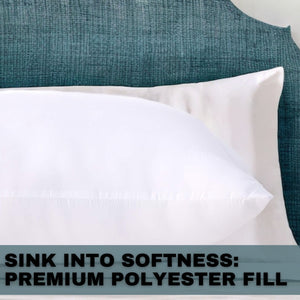 Dada Bedding Luxury 20x28 Pillow Insert - Soft Medium Firm, Premium Polyester, Perfect for Side and Back Sleepers