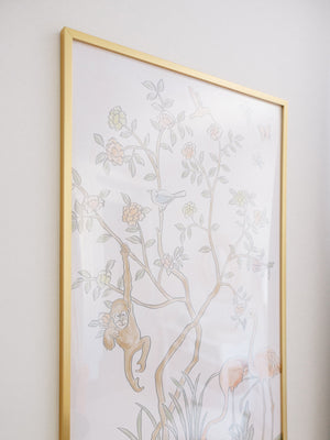 Watercolor Zoo Chinoiserie Art Prints (set of 2)