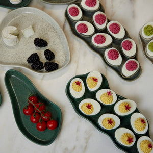 Riverstone Dessert Plates, Stacy London & Haand Collection