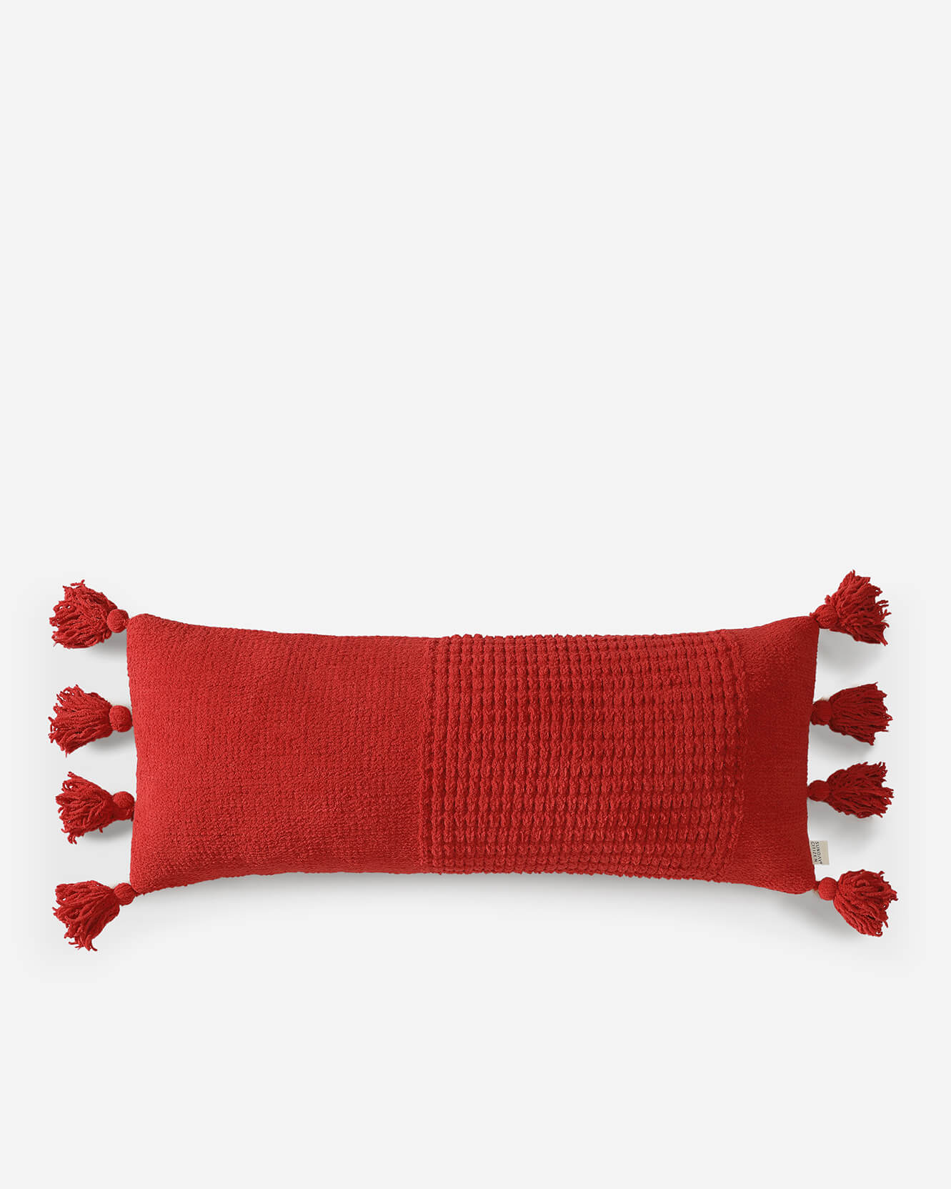 Braided Pom Pom Lumbar Pillow