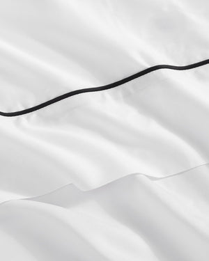 Bamboo Viscose Luxe Top Sheet with Piping