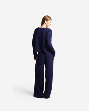 Light French Terry Long-Sleeved Top