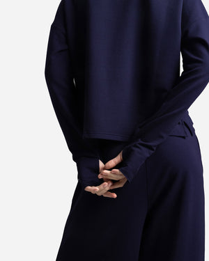 Light French Terry Long-Sleeved Top