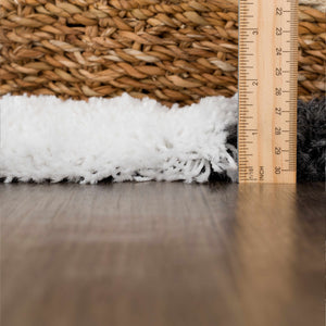 Atira Black & White Checkered Runner Rug