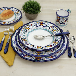 VECCHIA DERUTA: Pasta/Soup Scalloped Rimmed Bowl Plate