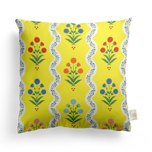 Wavy Floral Pillow Cover | Featuring Moss Mystique Colorway