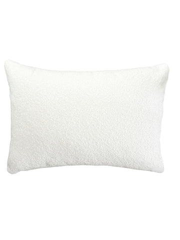 White Boucle 14x20 Indoor Outdoor Pillow