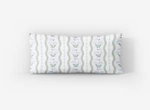 Wrapped In Lace x Nicole Speake Wavy Lily of the Valley Lumbar Pillow Cover