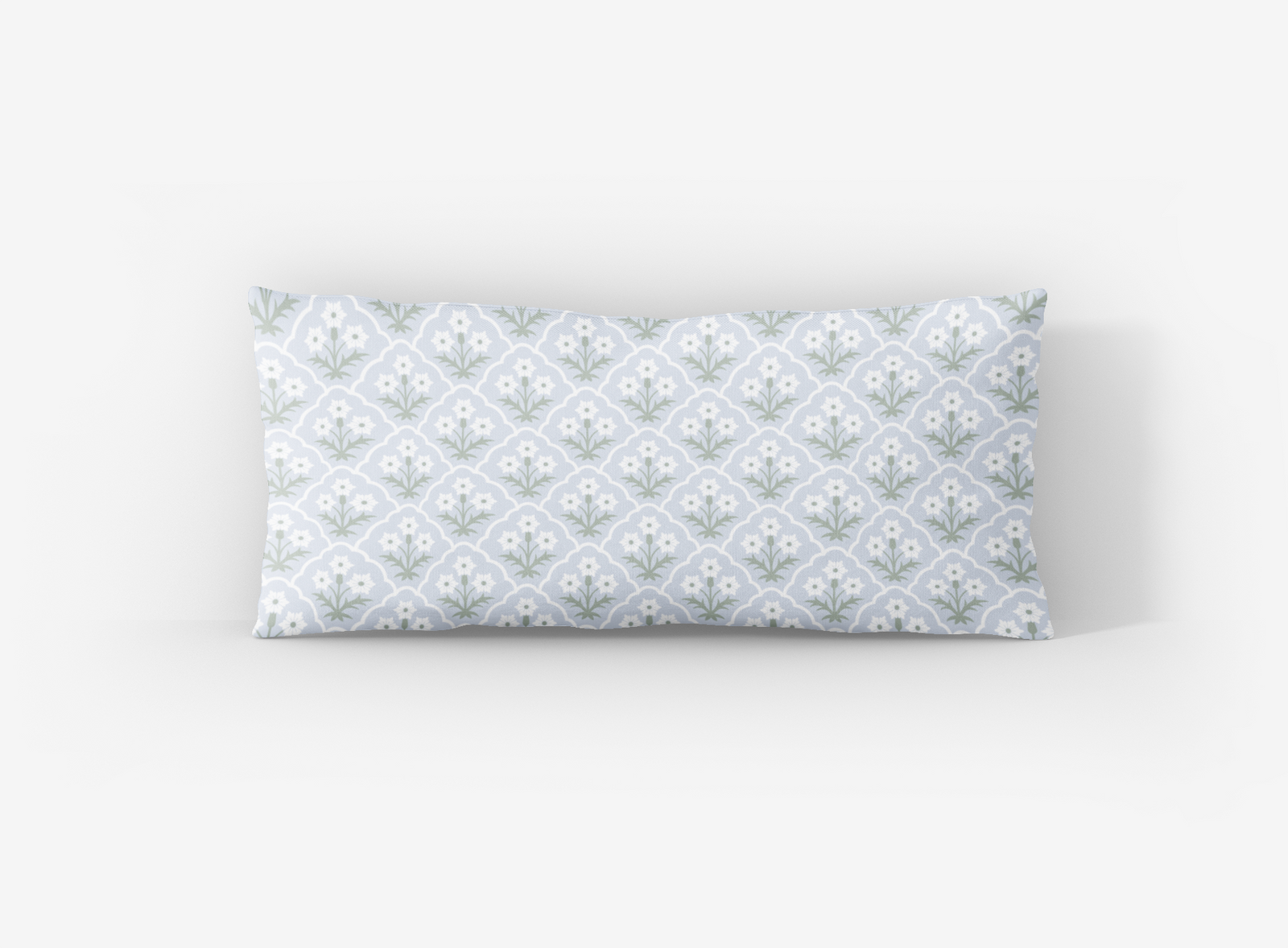 Wrapped In Lace x Nicole Speake Scalloped Floral Lumbar Pillow Cover