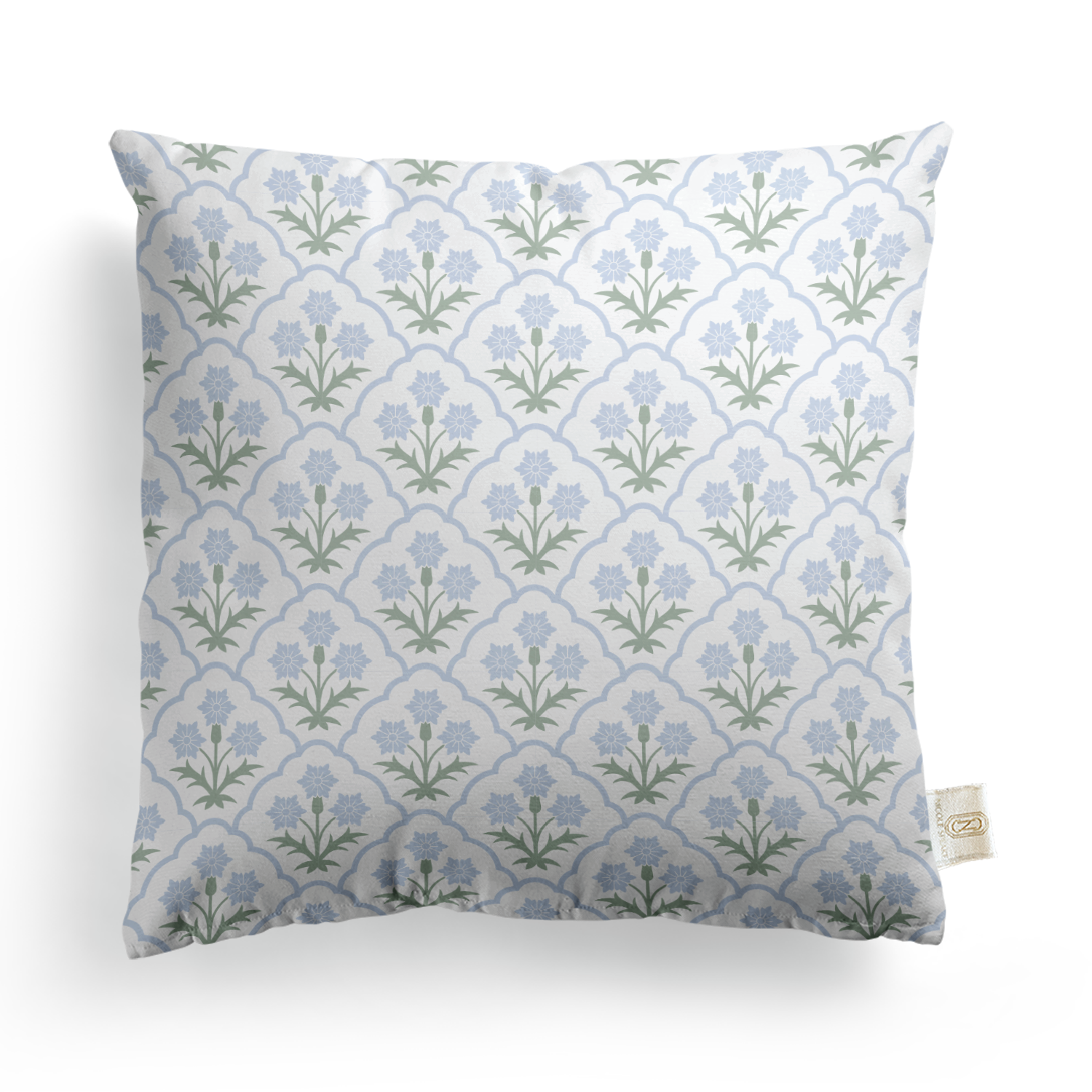 Wrapped In Lace x Nicole Speake Scalloped Floral Square Pillow