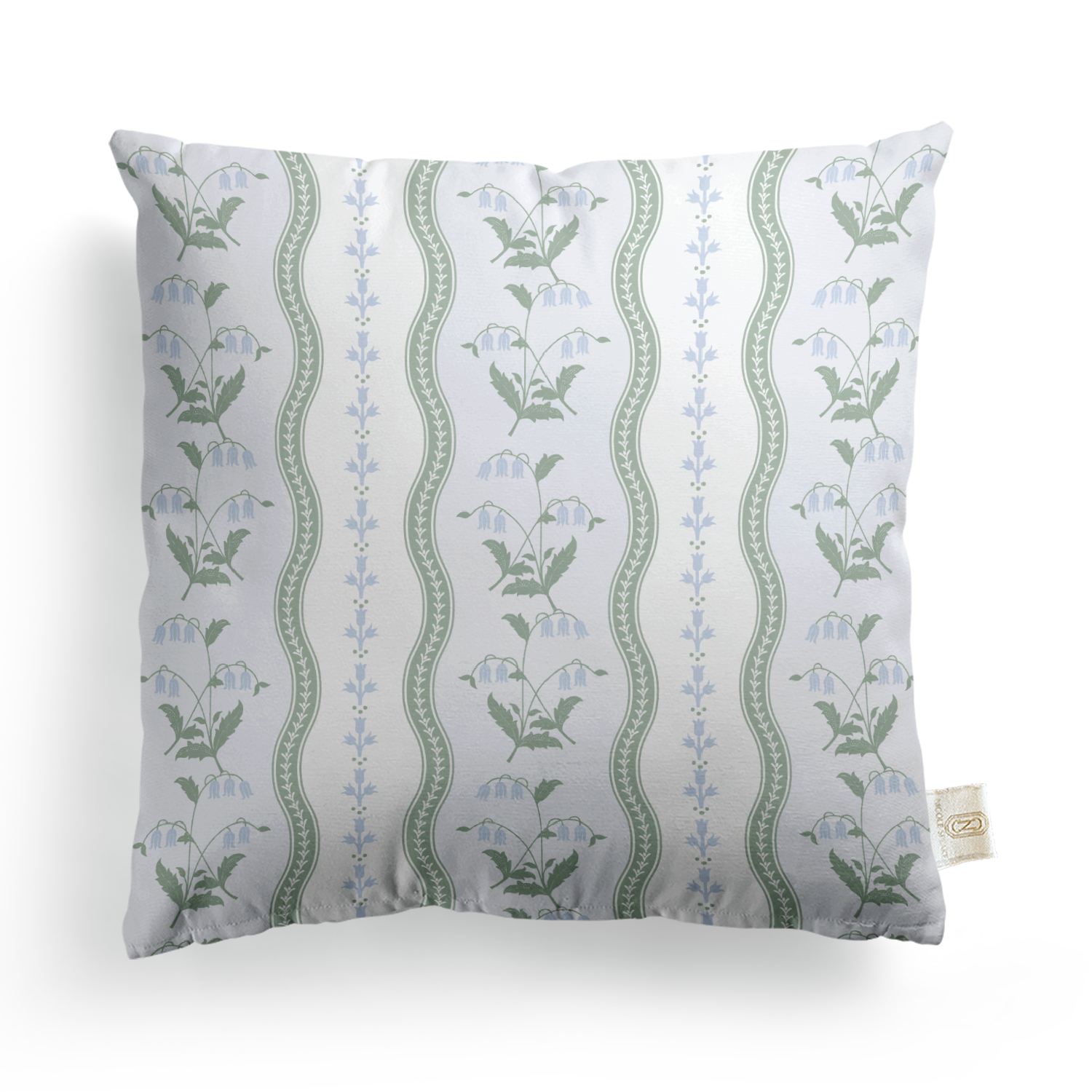Wrapped In Lace x Nicole Speake Wavy Lily of the Valley Square Pillow Cover