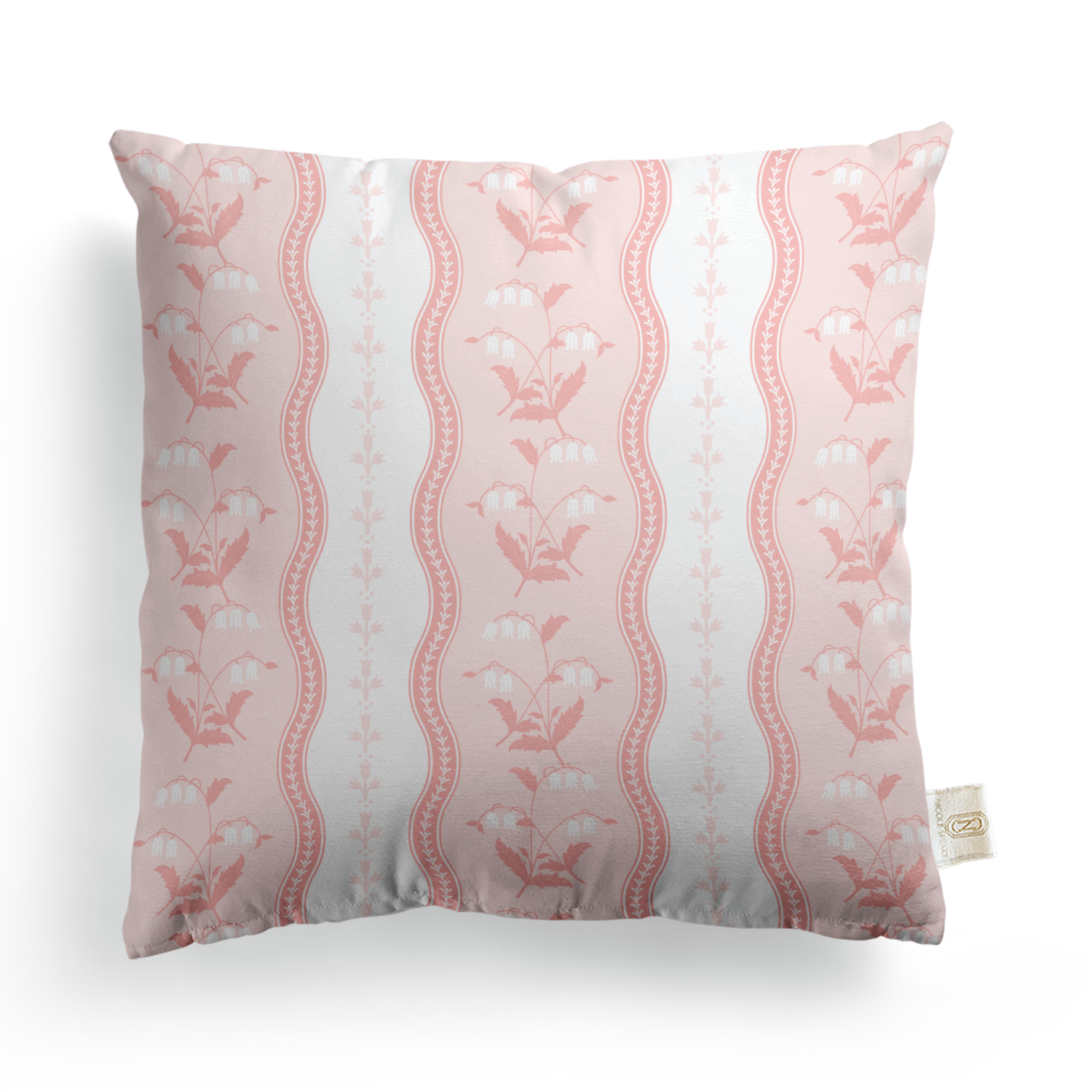Wrapped In Lace x Nicole Speake Wavy Lily of the Valley Square Pillow Cover