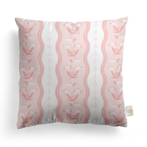 Wrapped In Lace x Nicole Speake Wavy Lily of the Valley Square Pillow Cover
